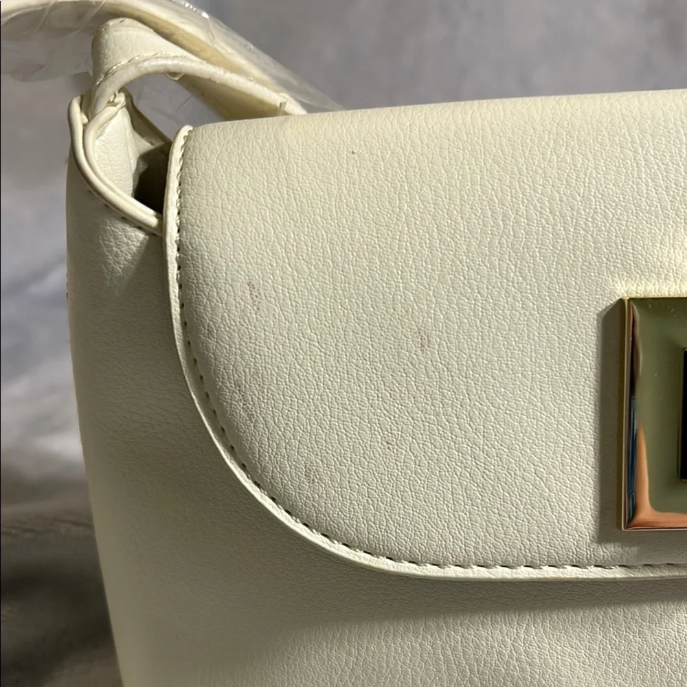 Madden Girl Cream Shoulder Bag